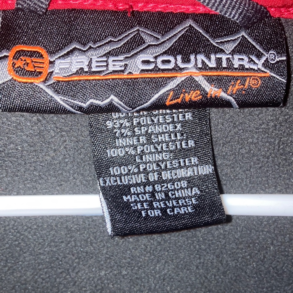 Free Country Men's‎ Red Softshell Jacket - Picture 3 of 9